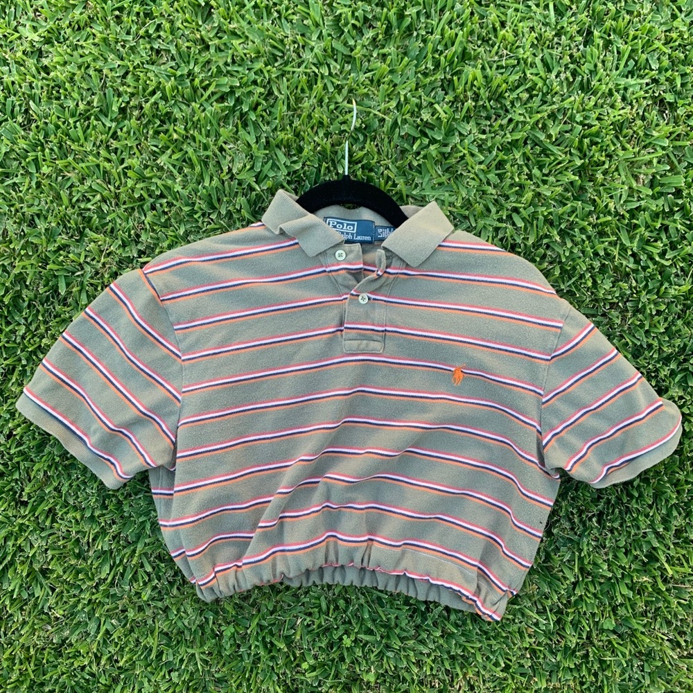 Cropped scrunched Polo by Ralph Lauren